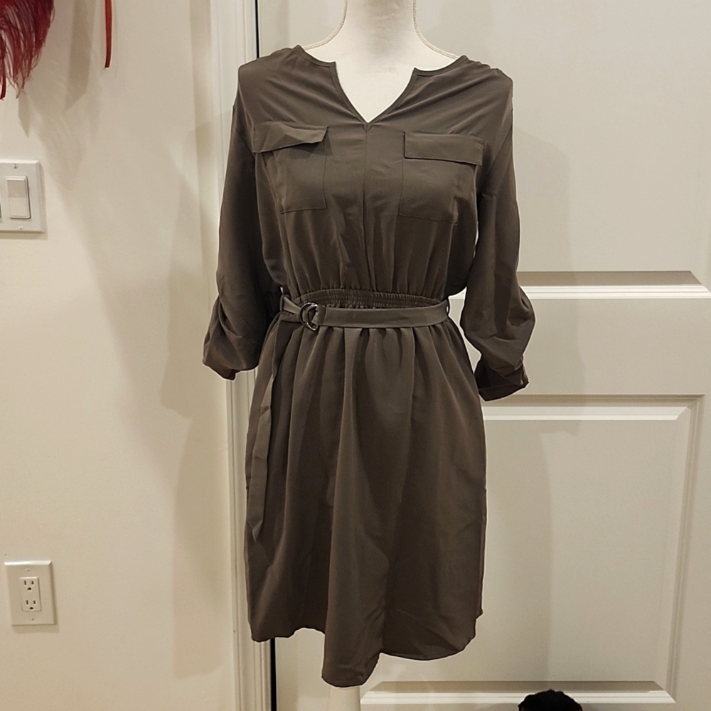Small/Medium army green dress
